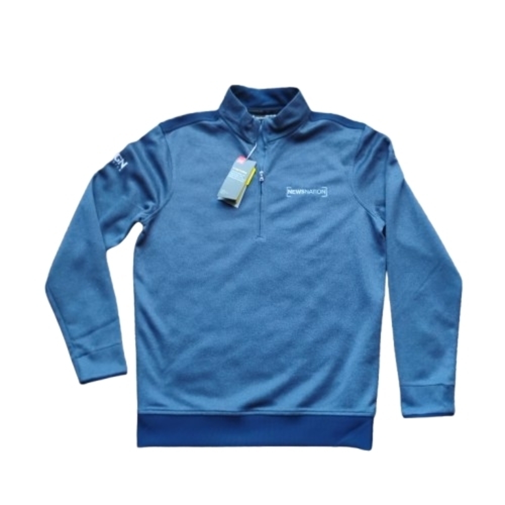 NWT Under Armour Storm 1/4 Zip Pullover M Blue Water‑Repellent NewsNation